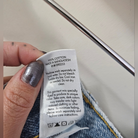 Pacsun 100% cotton Button fly jeans sz. 27 raw hem - Picture 8 of 10